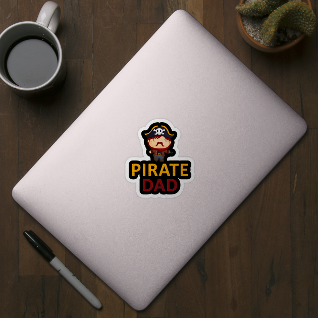 Pirate Dad pirate shirt for men by madani04